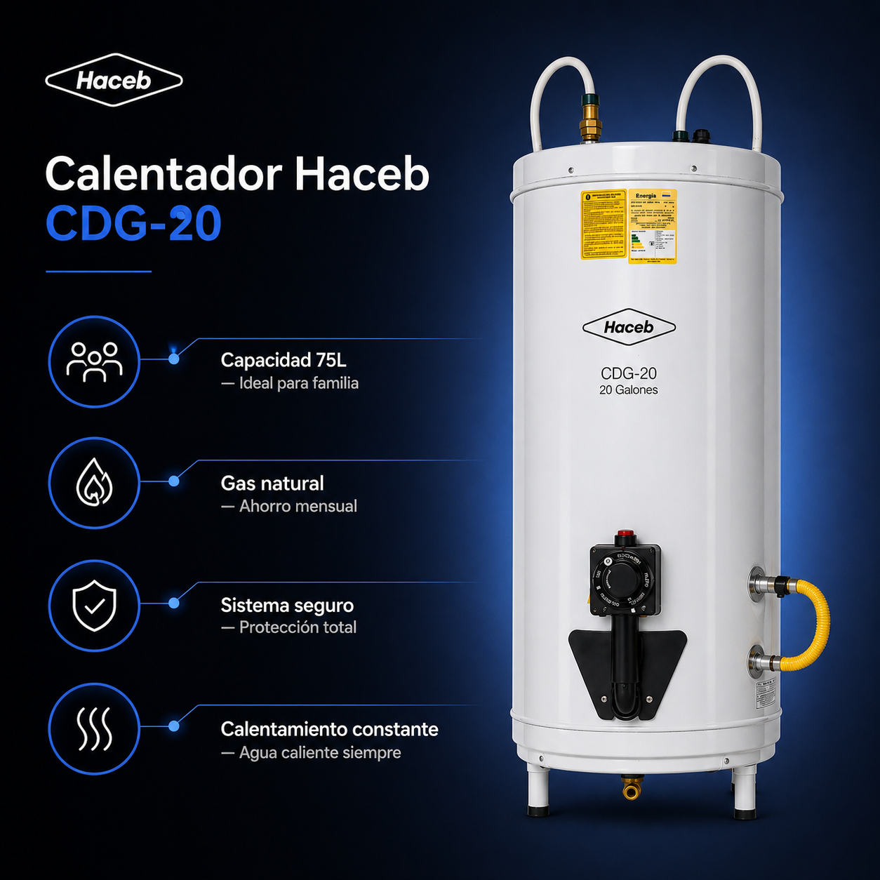 Calentador de Agua Haceb